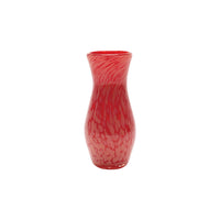 Holiday Red / White Spotted Vase