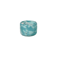 Transparent Candy Bowl with Aqua and Seafoam Spots