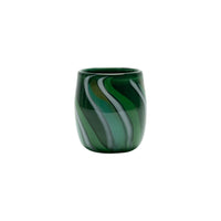 Green Vase with Catcus, Pistachio, White and Jade Stripes