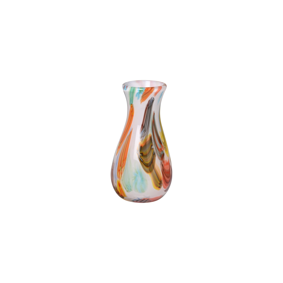 White and Rainbow Bud Vase