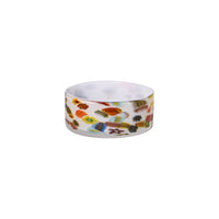 White and Rainbow Candy Bowl