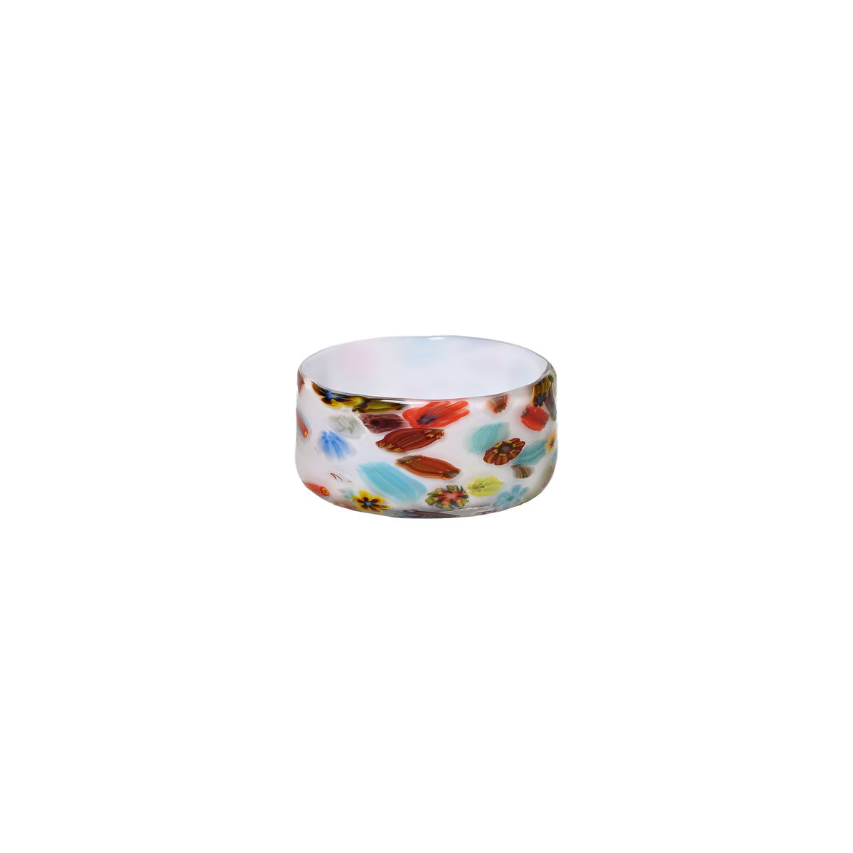 White and Rainbow Candy Bowl