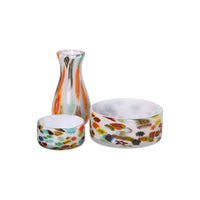 White and Rainbow Candy Bowl