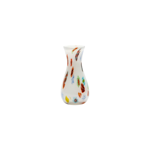 White and Rainbow Bud Vase