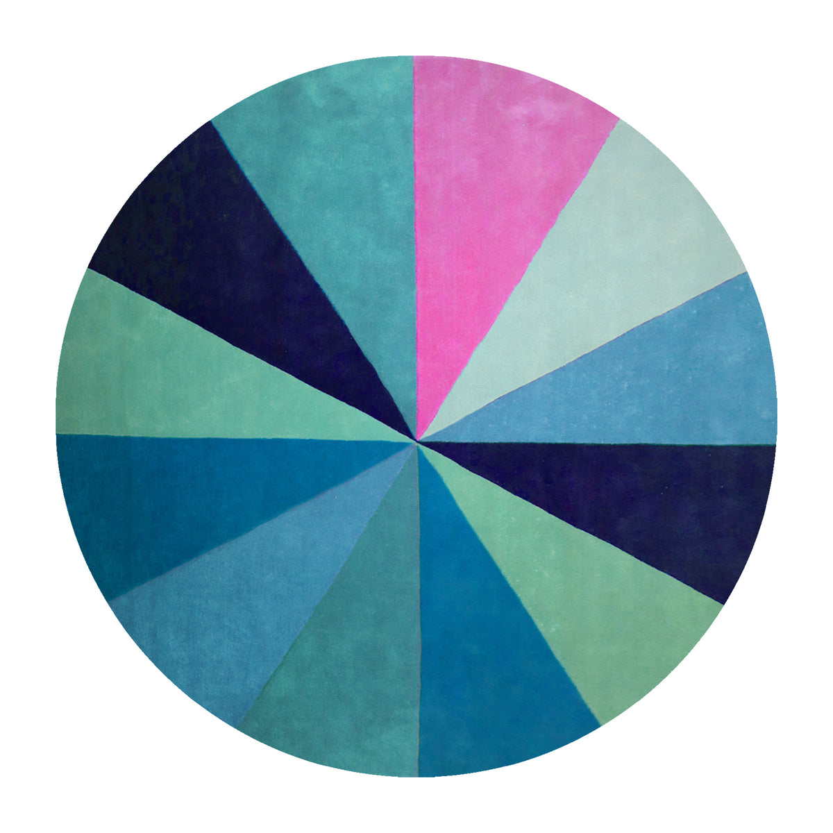 Centered Burst Rug in Winter