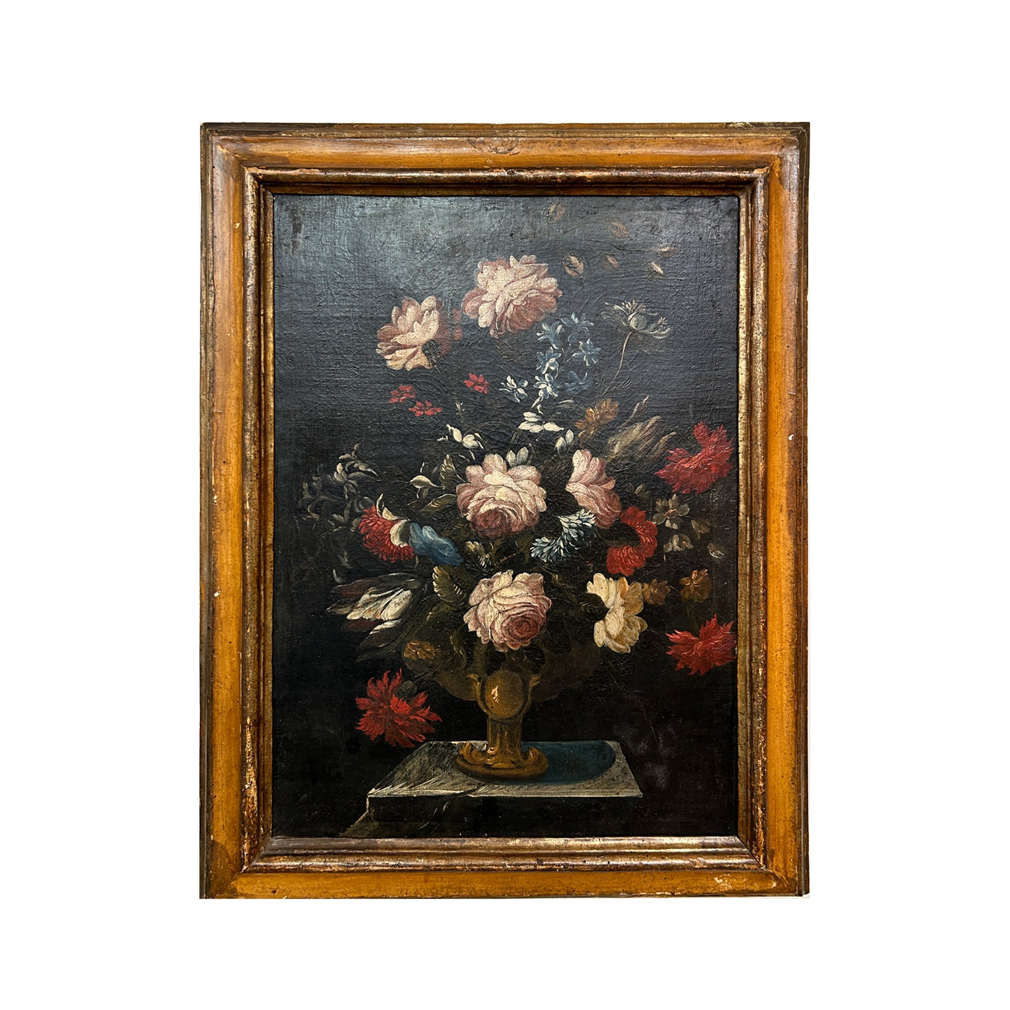 Pair of 18th Century Spanish Floral Paintings