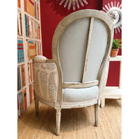 French Louis XVI Painted Bergere