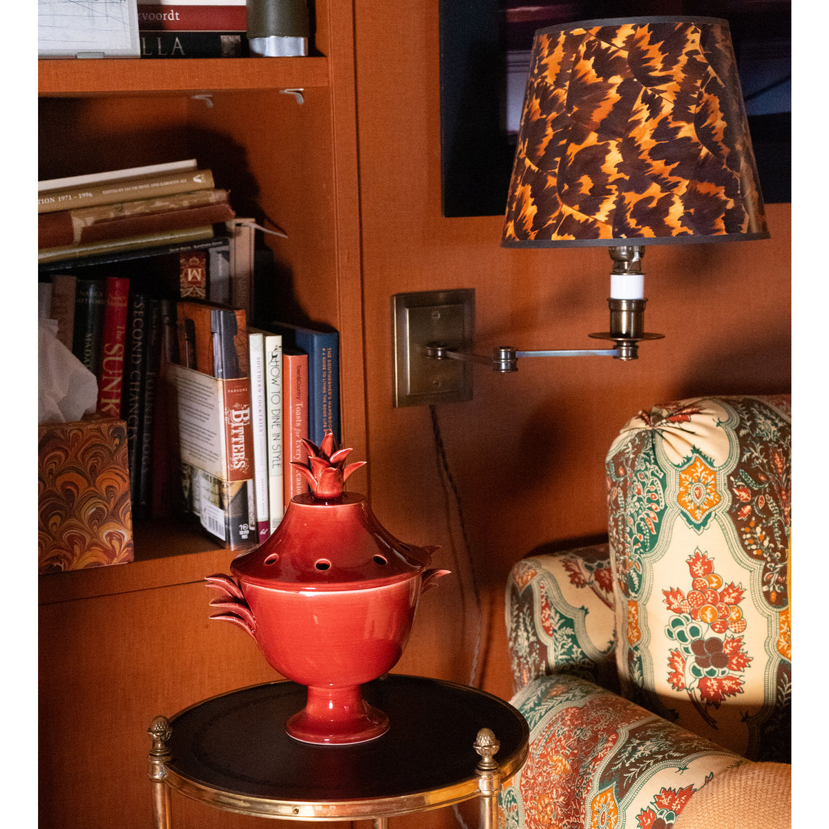 Jean Roger Empire Pique Fleurs Flower Pot with Lid