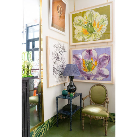 Christian Brechneff,  Tulip Pastel on Olive