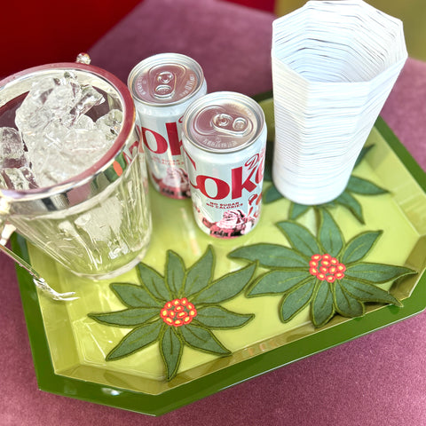 Poinsettia Coasters