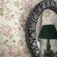 Mark Gagnon, Papier Mache Round Mosaic Tile Mirror