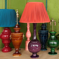 Pair of Jean Roger 1950 Lamps in Aubergine