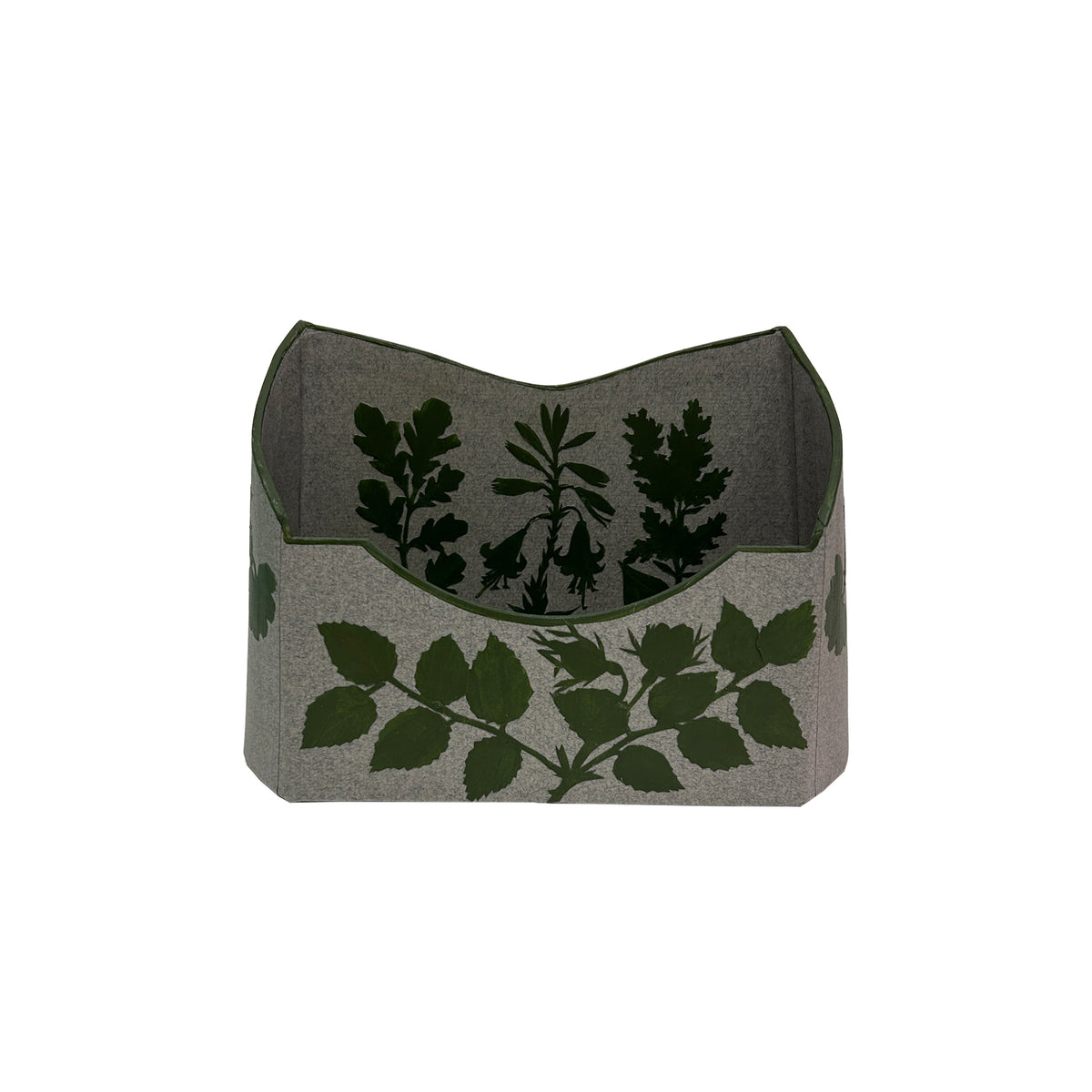 Decoupaged Baroque Letter Holder with Silhouettes