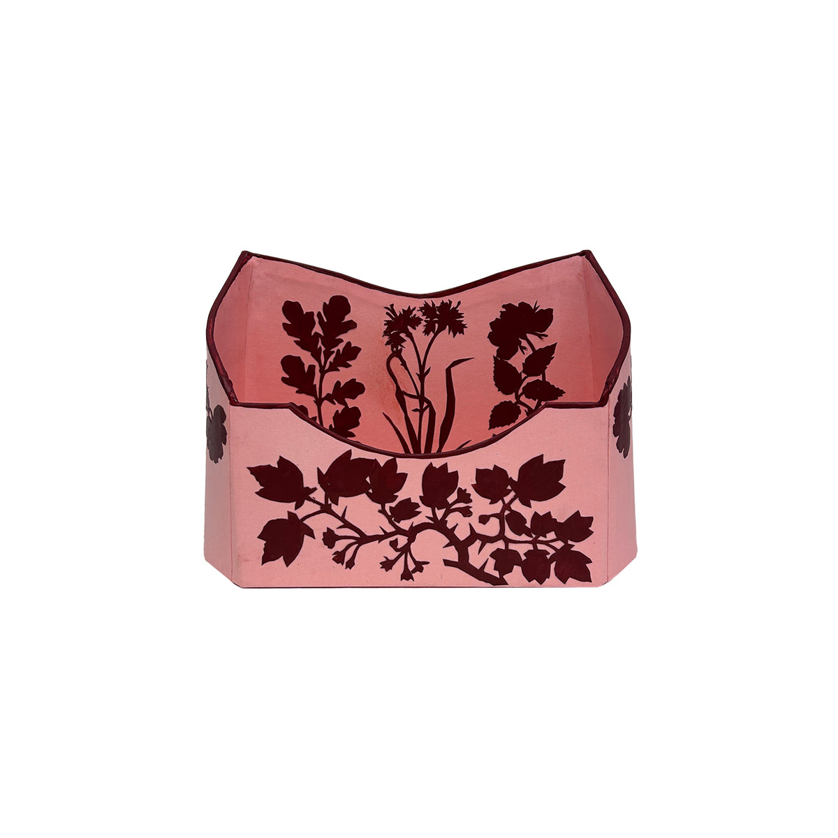 Decoupaged Baroque Letter Holder with Silhouettes
