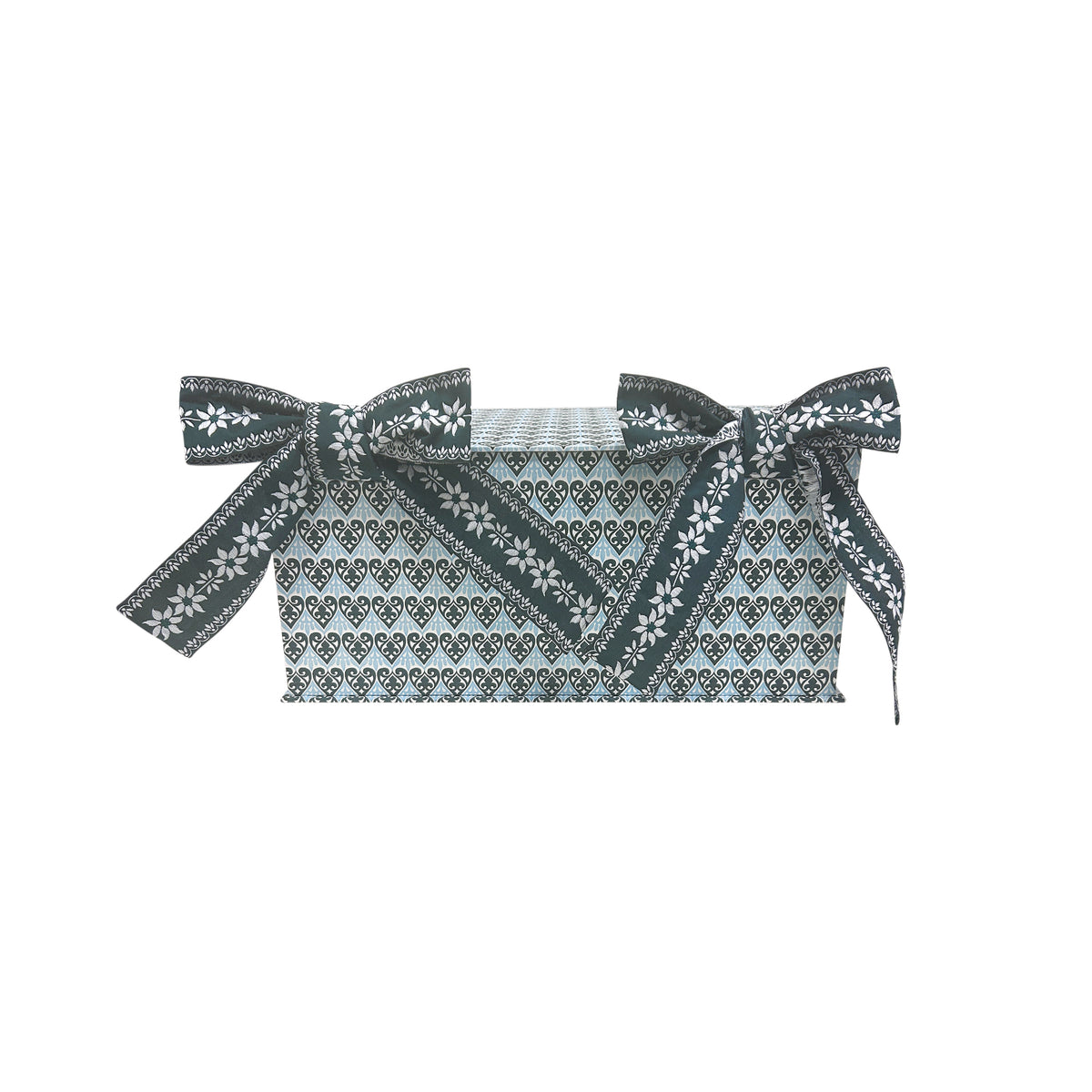 Large Paper-Covered Ribbon Tie Box