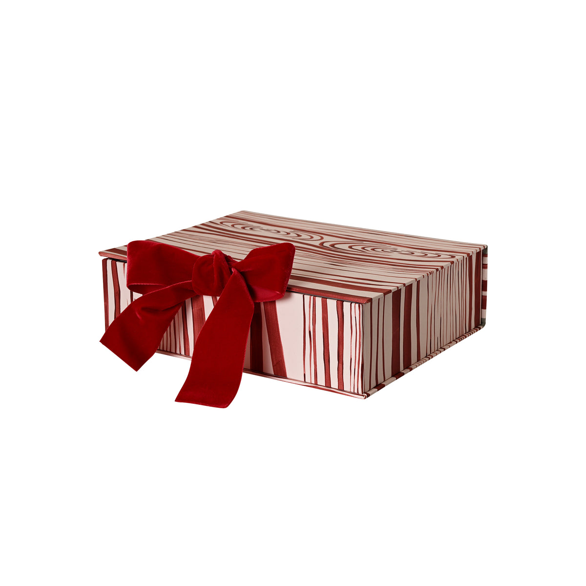 Hand-Painted Paper-Covered Accessories in Peppermint Bark