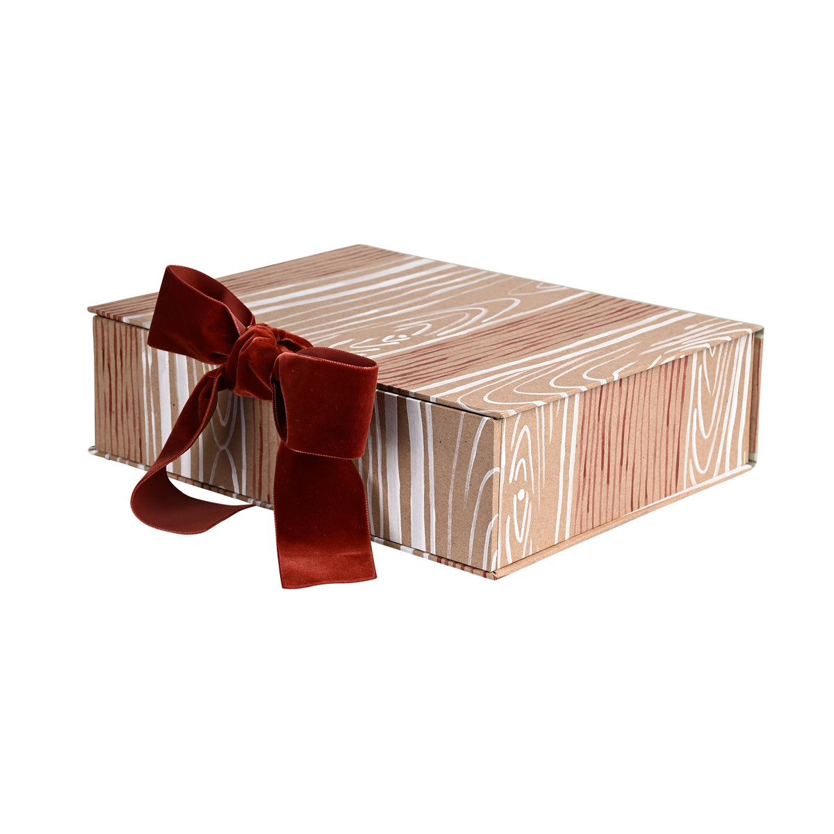 Hand-Painted Paper-Covered Ribbon Tie Box