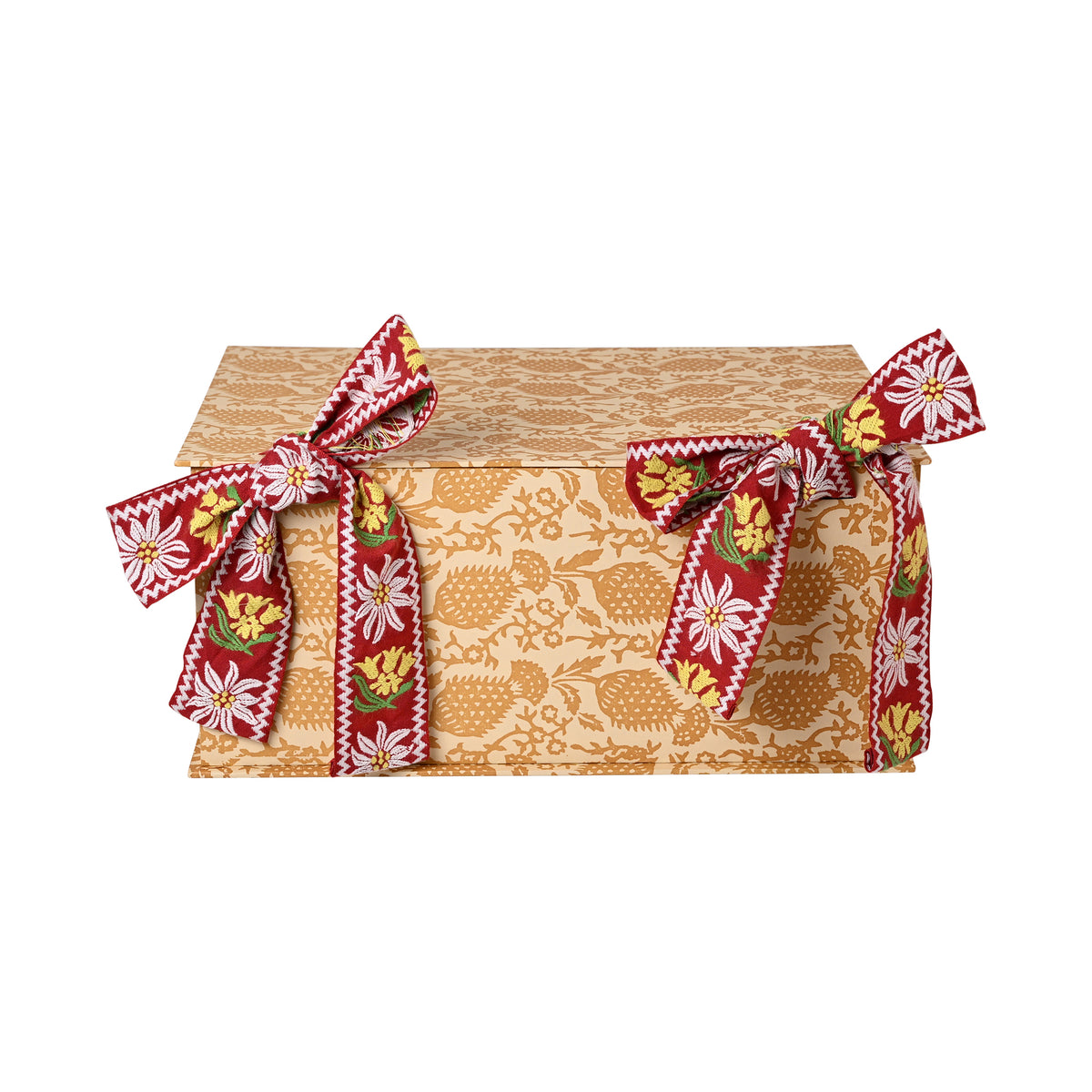 Large Paper-Covered Ribbon Tie Box