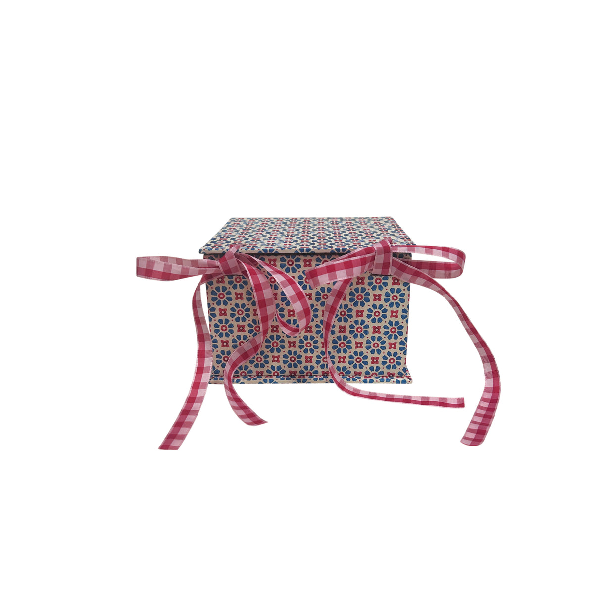 Small Paper-Covered Ribbon Tie Box