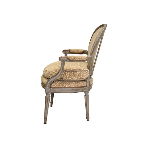 Louis XVI Painted Beech Fauteuil