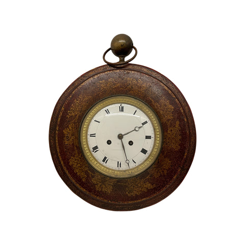 Regency Painted Tole Clock