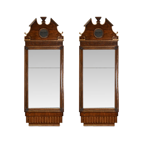 Pair of Late 18th Century Danish Trumeau Mirrors