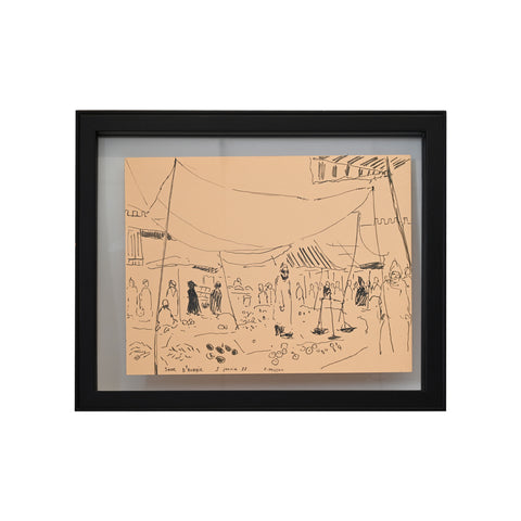 Pair of Moroccan Drawings by Charles Masson