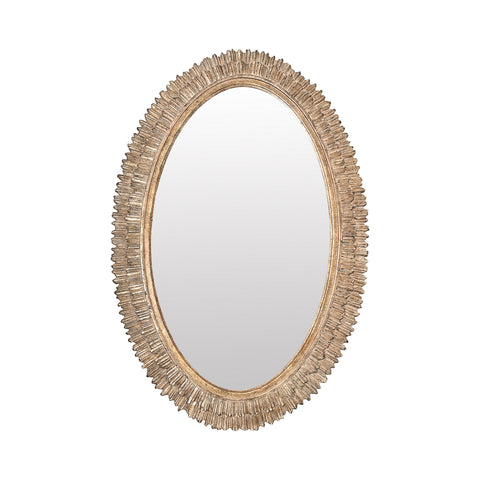 Silver Gilt Oval Mirror