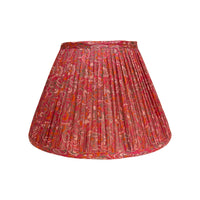 12" Silk Sari Lampshade - Dark Pink Paisley