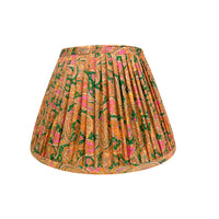 14" Silk Sari Lampshade - Multicolor Paisley