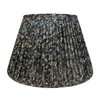 16" Silk Sari Lampshade - Midnight Floral