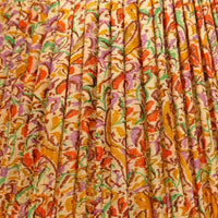 16" Silk Sari Lampshade - Multicolor Abstract Floral