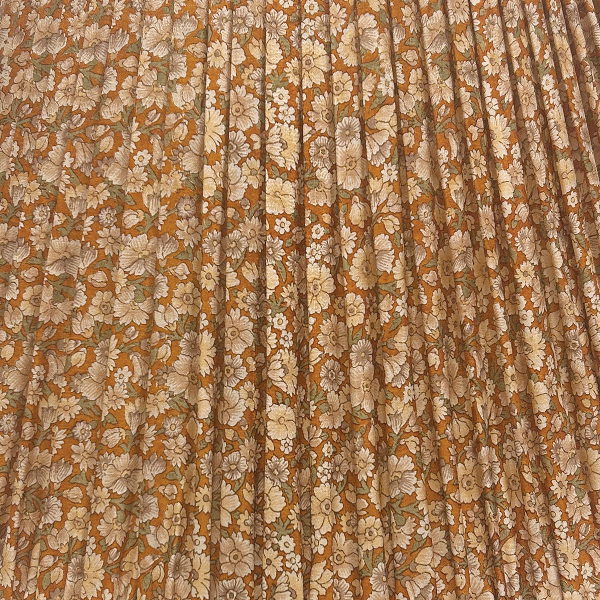 18" Silk Sari Lampshade - Sienna Floral