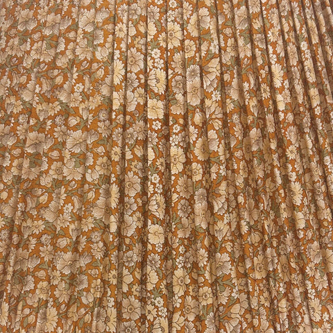 18" Silk Sari Lampshade - Sienna Floral