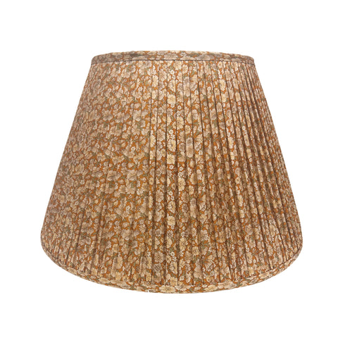 18" Silk Sari Lampshade - Sienna Floral
