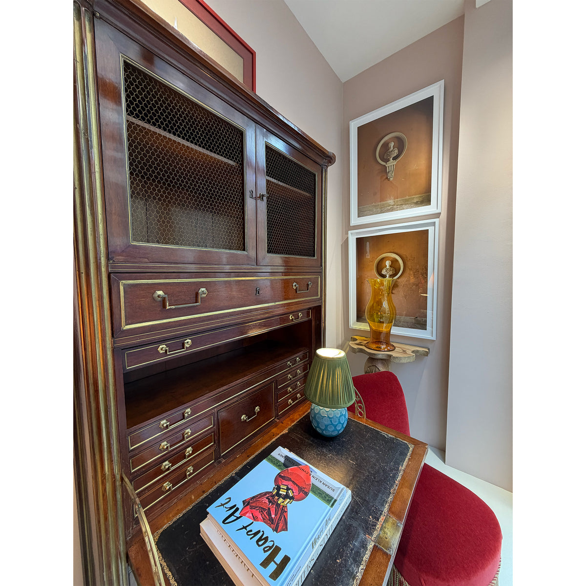 Fine French Directoire Mahogany Secretaire Abbattant