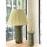 Medium Ball Foot Lamp in Slate Green Matte Glaze