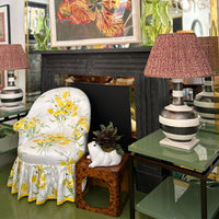 KRB Hand-Painted Cloud Stacking Table in Natural Faux Tortoise