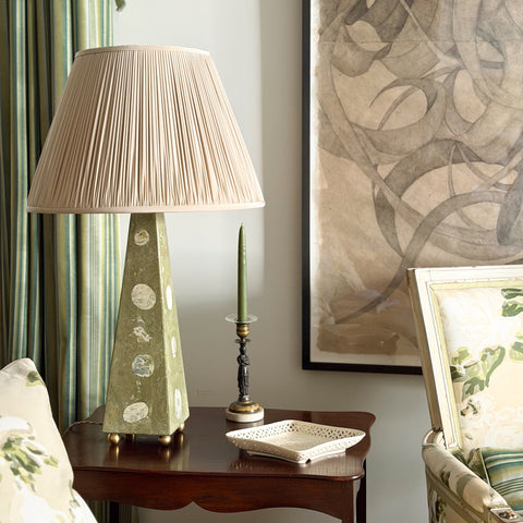 Jasper Specimen Scagliola Lamp