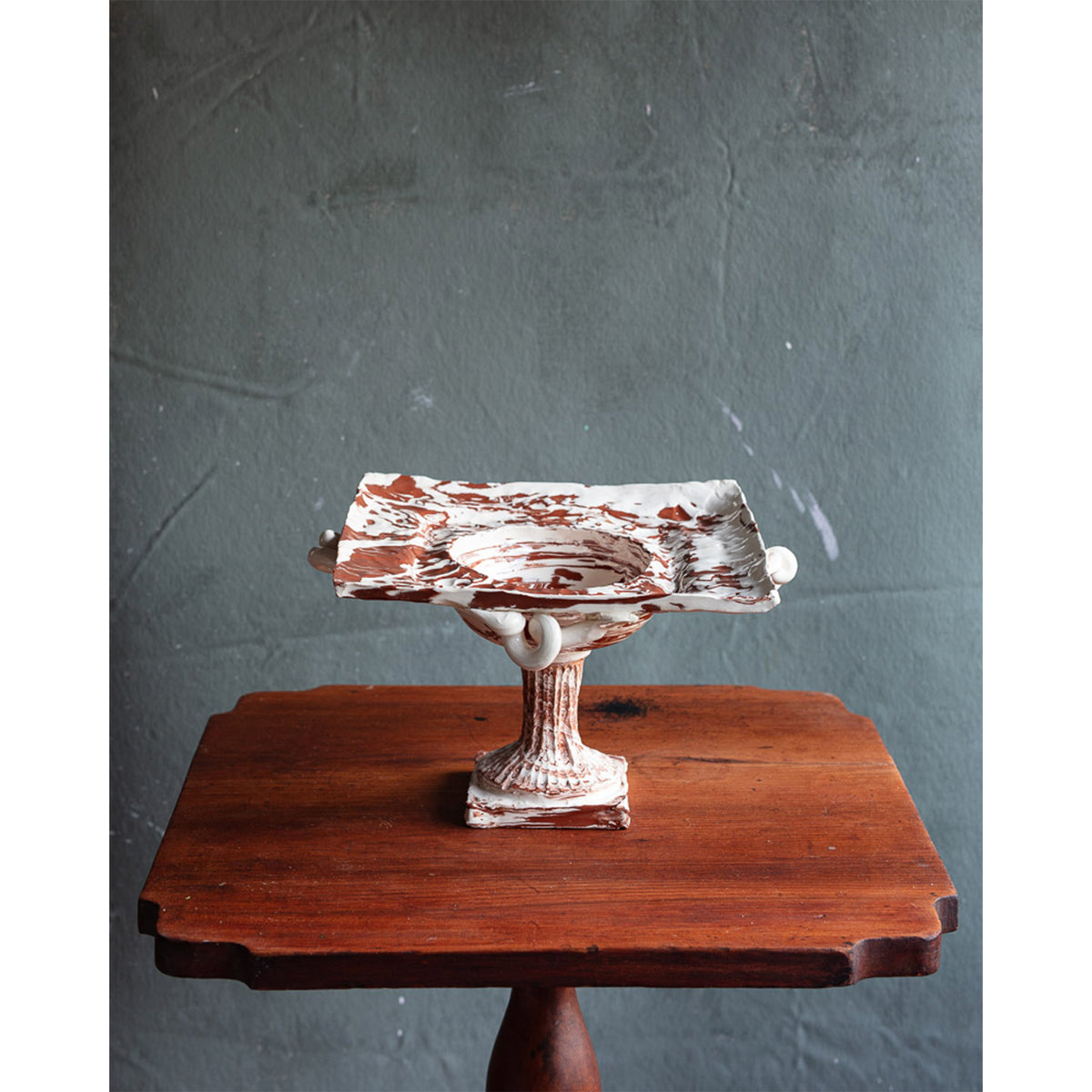 Frances Palmer, Square Footed Marbleized Bowl