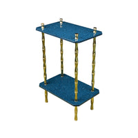 Freddie Two-Tier Table with Brass