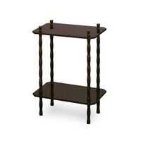 Freddie Two-Tier Table with Bronze