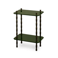 Freddie Two-Tier Table with Bronze