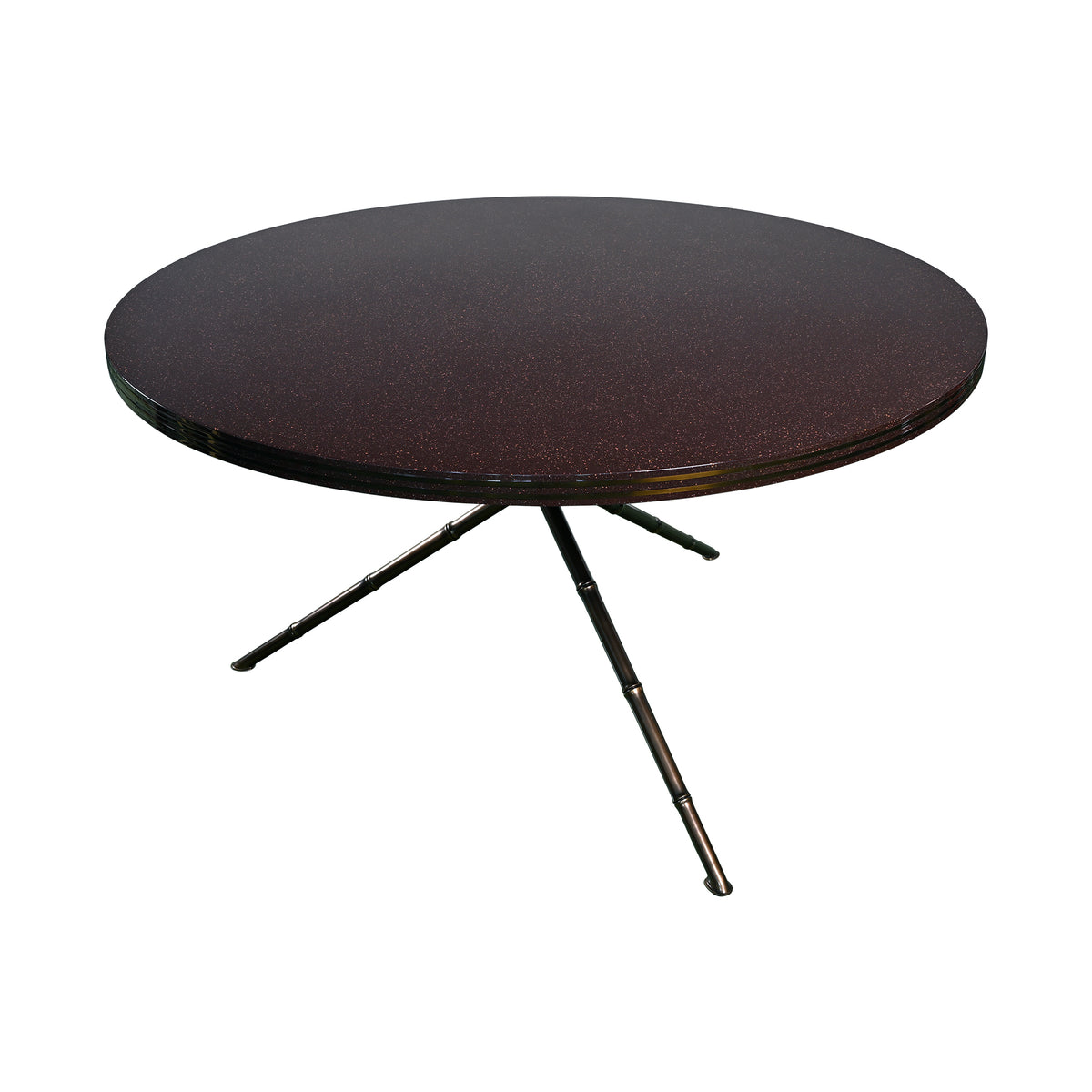 Miles Redd 54" Round Dining Table in Brown Porphyry