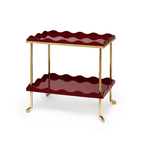Belles Rives Bar Table with Brass Casters