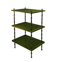 Freddie Three-Tier Table with Bronze