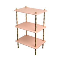 Freddie Three-Tier Table with Brass