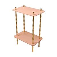 Freddie Two-Tier Table with Brass