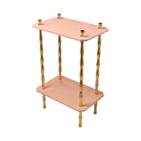 Freddie Two-Tier Table with Brass