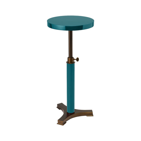Floor Model | Telescoping Drinks Table in Peacock